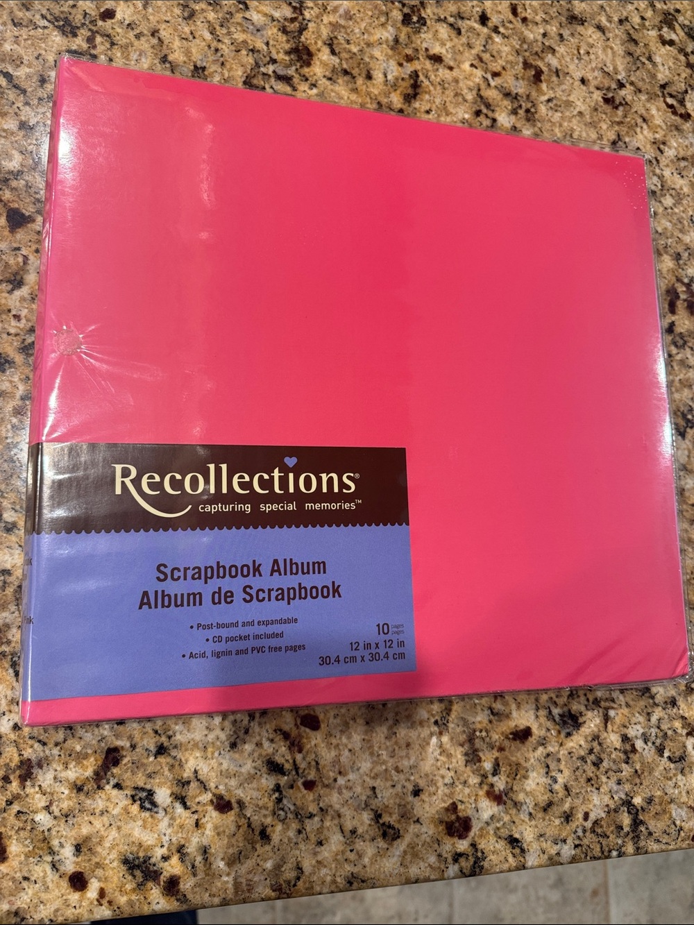 Recollections Bright Pink Scrapbook Album